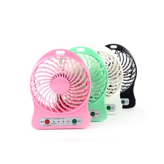 Quạt tích điện mini loại 1 có đèn led