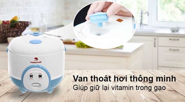 Nồi cơm điện Happycook 0.6 lít HC-60 chính hãng