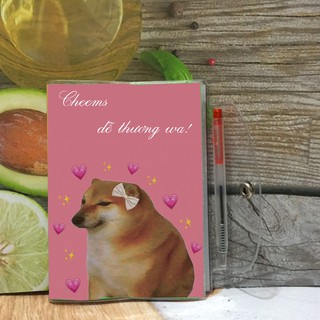 Sổ tay Cheems đẹp lung linh (Tặng kèm cây bút viết)