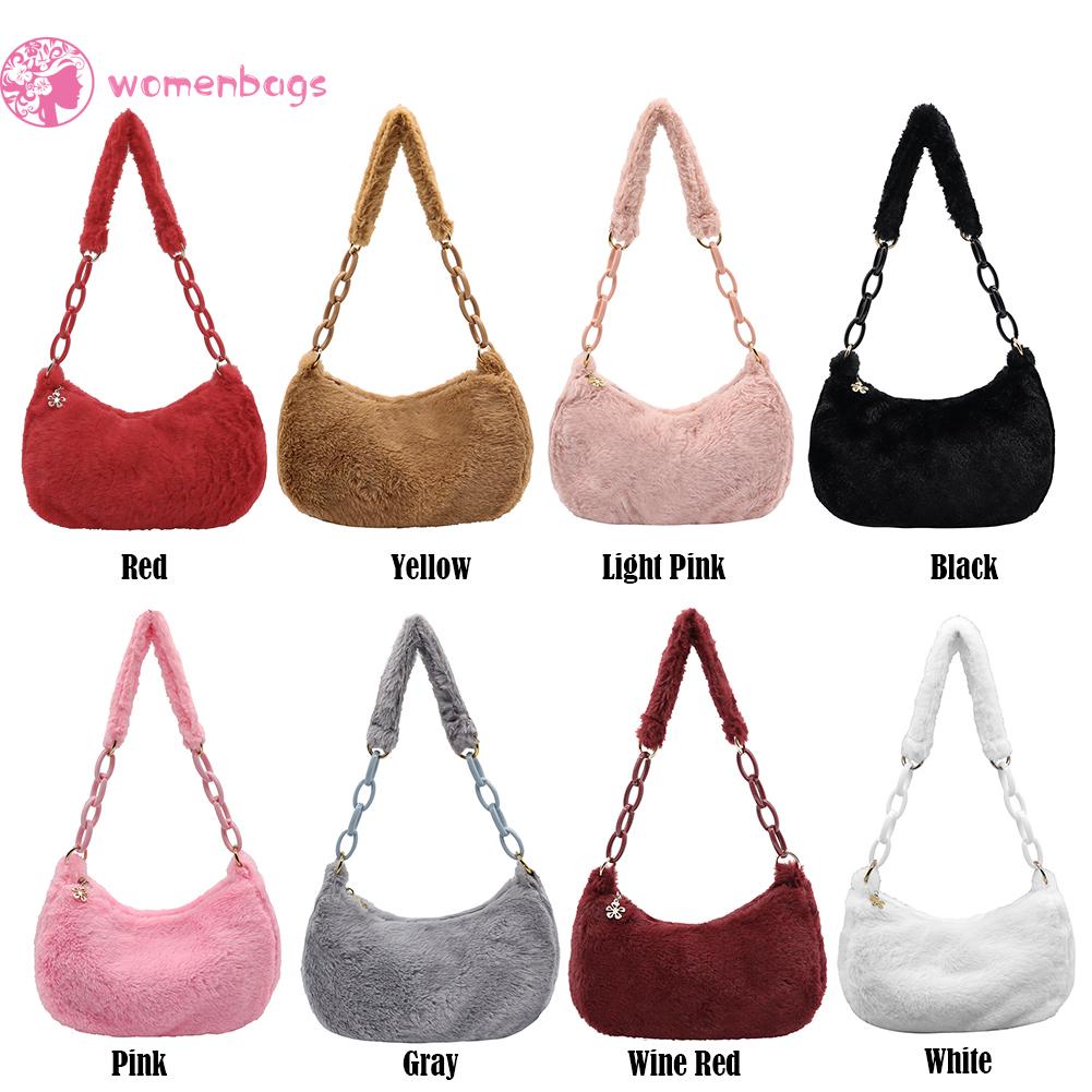 Túi xách đeo dưới cánh tay màu sắc vintage dành cho nữ