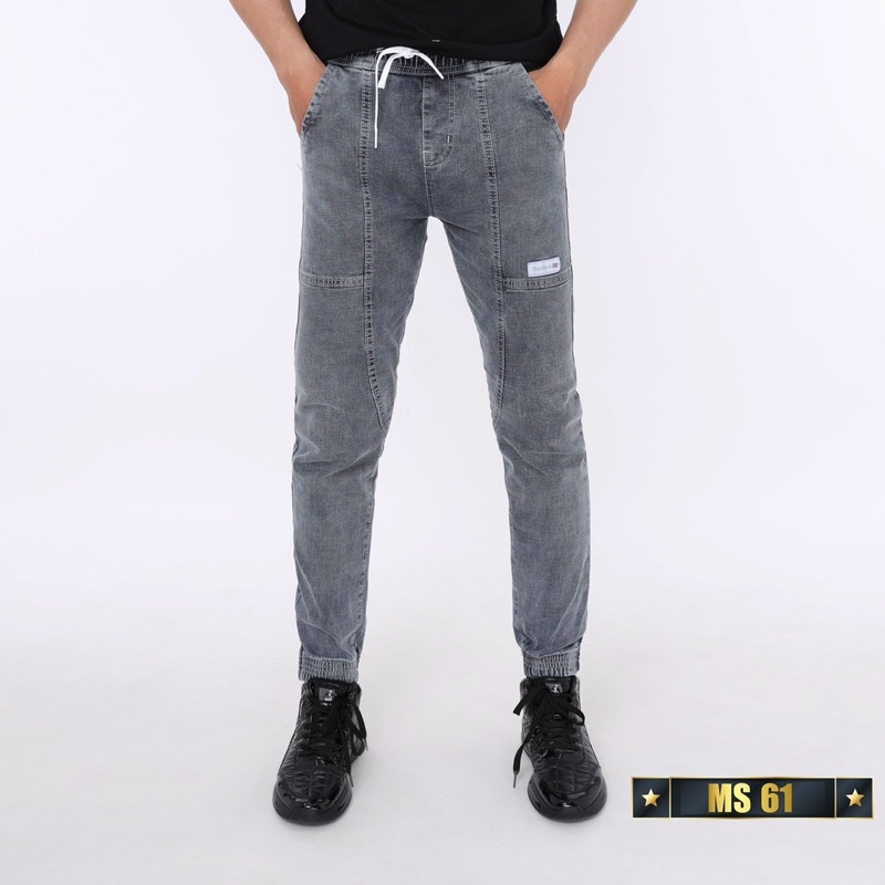 Quần Jean Jogger Nam Lưng Thun Cao Cấp Chất Đẹp Co Giãn Thoải Mái