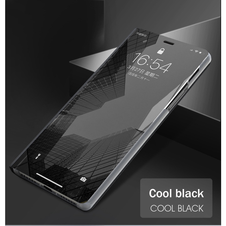Ốp Điện Thoại Nắp Gập Tráng Gương Thông Minh Sang Trọng Chống Sốc Cho Xiaomi Redmi 10C 10 10A 9C 9A Poco M3Pro M3 Note 10 10S