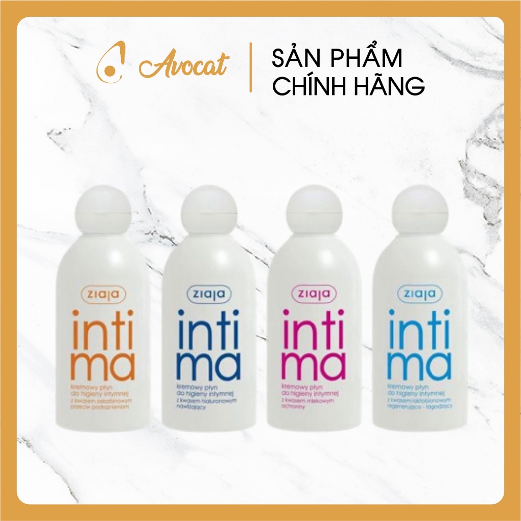 Intima Ziaja 200ml - Dung dịch vệ sinh intima dạng sữa giúp trẻ hóa vùng kín