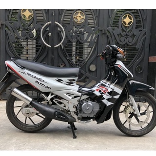 Tem rời suzuki satria 2000 xám đen tem cờ