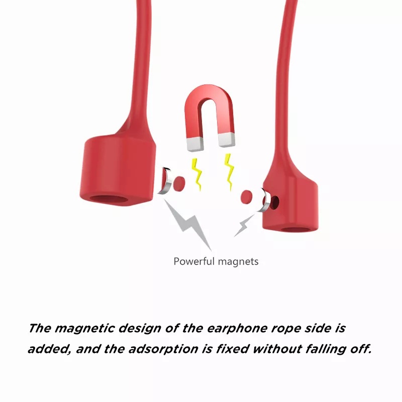 Dây Đeo Tai Nghe Từ Tính Bằng Silicon Chống Thất Lạc Cho Apple Airpods