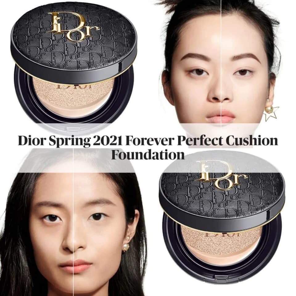 Cushion Dior Mania Gold Forever Perfect Limited Edition Bản Giới Hạn 2021 - PHẤN NƯỚC DIOR VỎ DA ĐEN