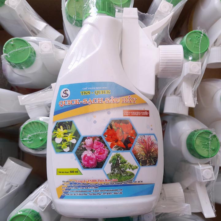 Dung Dịch Pha Sẵn Trừ Nhện Đỏ, Bọ Trĩ , Sâu Rầy An Toàn Sinh Học - Quick Sạch Sâu Rầy 500ml