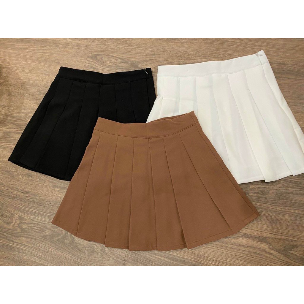 Chân váy xếp ly ngắn phong cách Hàn , Chân váy tennis xếp ly lưng cao [Váy tennis chân váy xếp ly] | BigBuy360 - bigbuy360.vn