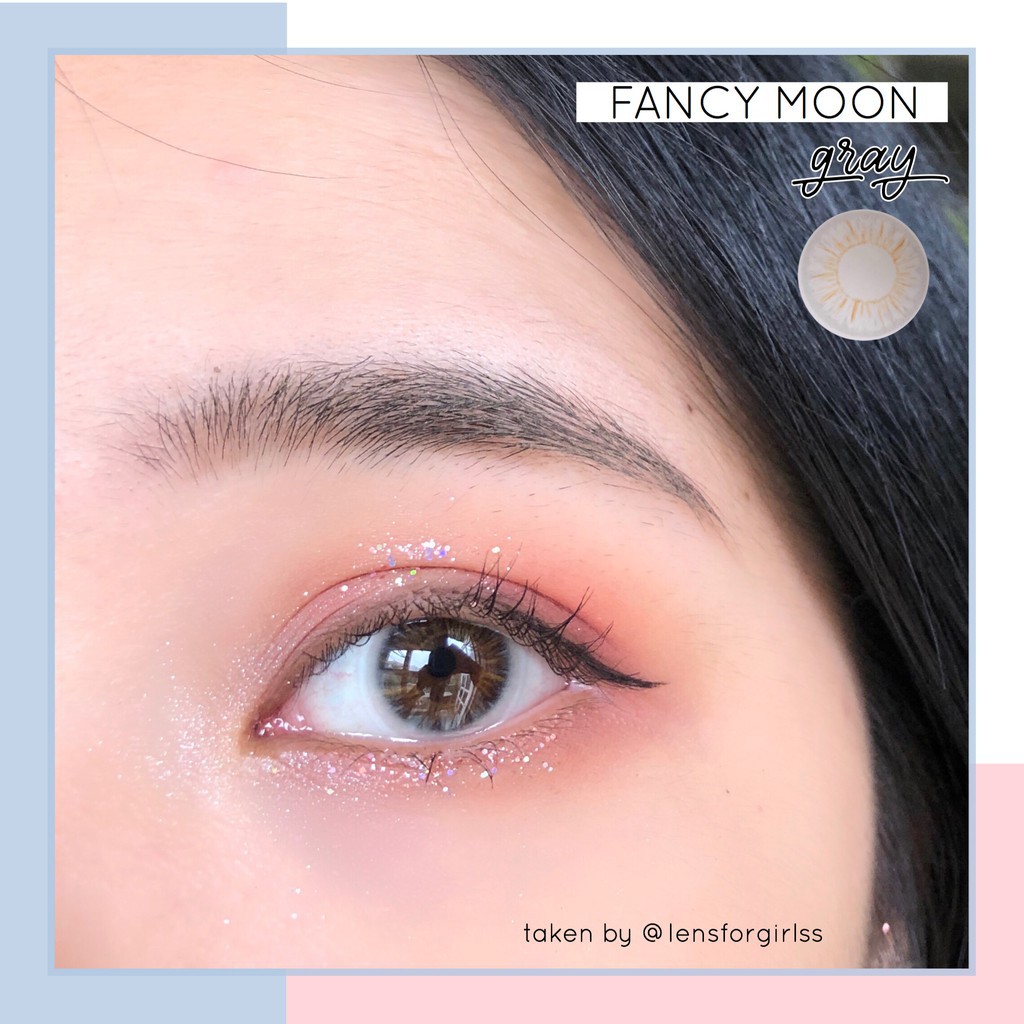 kính áp tròng cận <Hàng mới về> Kính áp tròng FANCY MOON GRAY (Hsd 3-6 tháng)