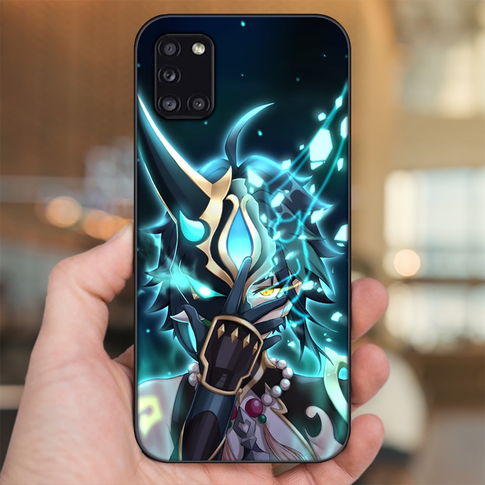 Ốp lưng Samsung A31 viền đen in hình Xiao Genshin Impact