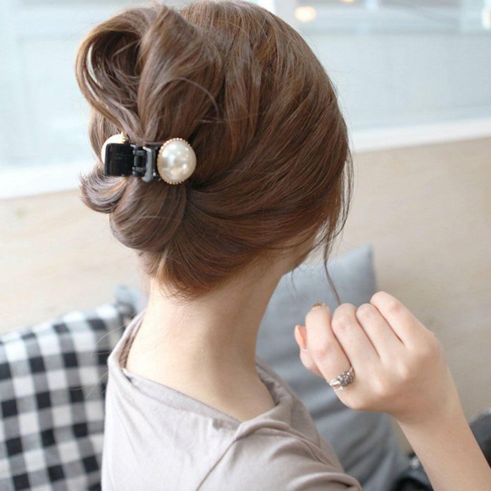 WONDER Kẹp Tóc Đính Đá Ngọc Trai Thời Trang Cho Nữ