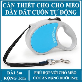 Dây dắt cho chó mèo - dây dắt cuốn tự động cho pet (Loại 5m)