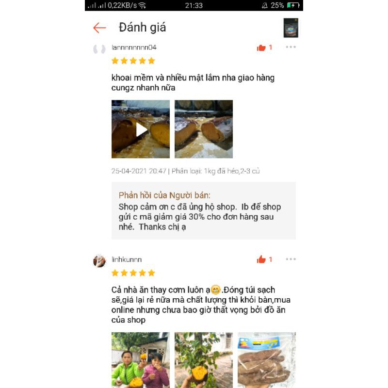 Khoai Lang Mật Chuẩn Tà Nung Đà Lạt  ở TP HÀ NỘI.