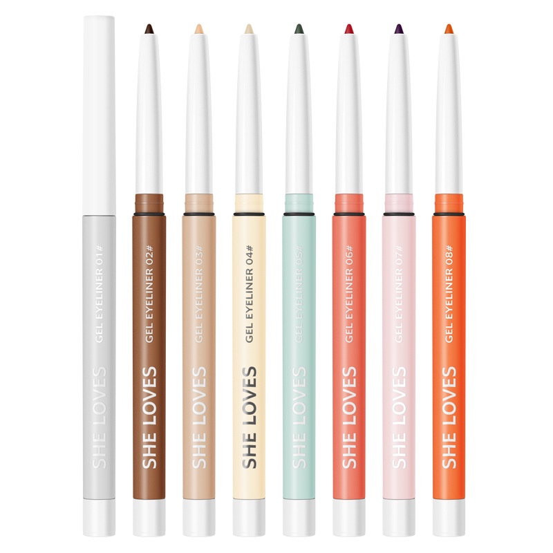 [Hàng mới về] Bút kẻ mắt SHE LOVES màu sắc thời trang siêu mịn chống thấm nước lâu trôi không nhòe