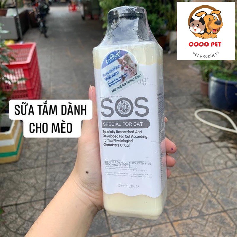 [Mã 44FMCGSALE1 giảm 10% đơn 250K] Sữa Tắm SOS Cho Thú Cưng Chó Mèo 530ml