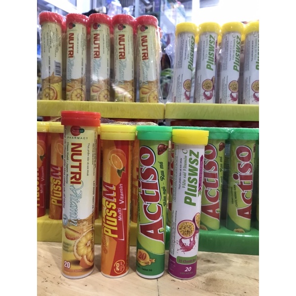 ✅C Sủi Vitamin / Sủi Cam / Sủi Pluss / Vitamin C sủi Tube 20v