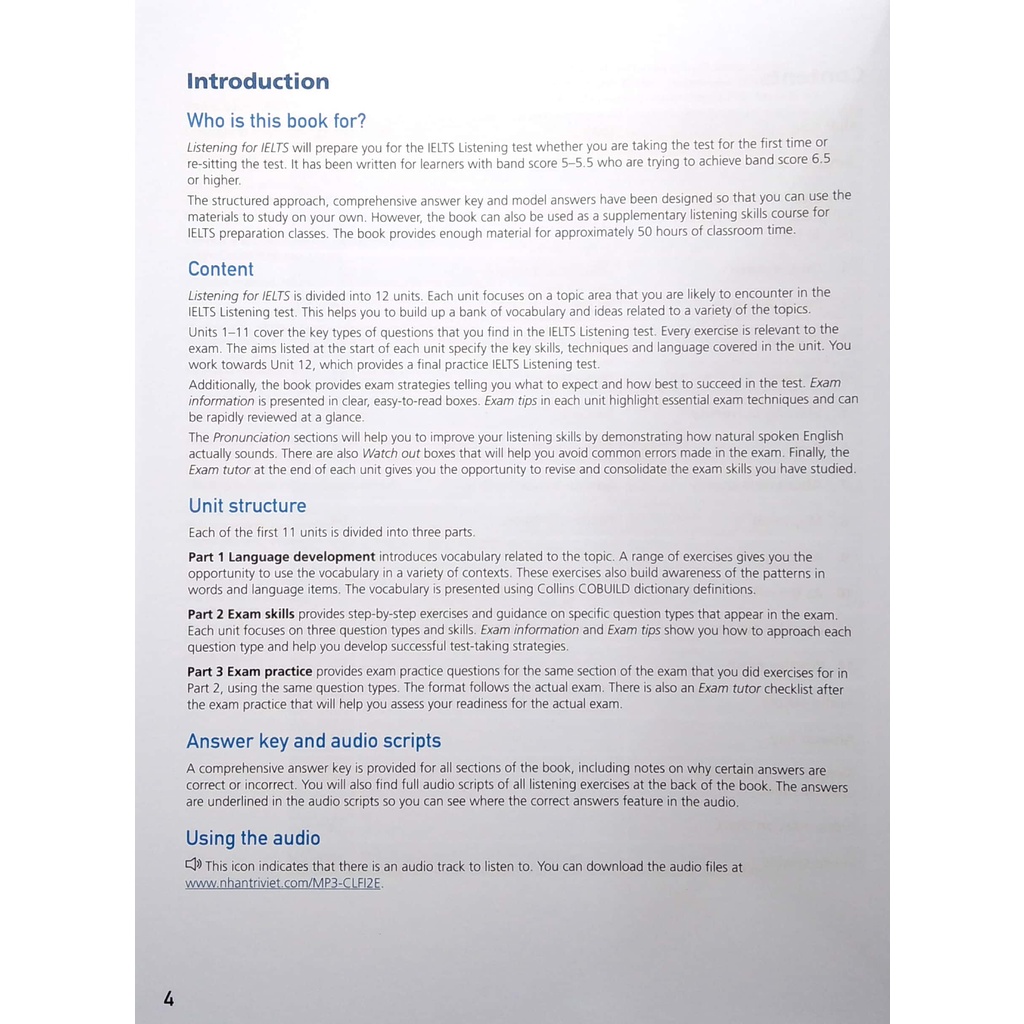 Sách Collins Listening For IELTS
