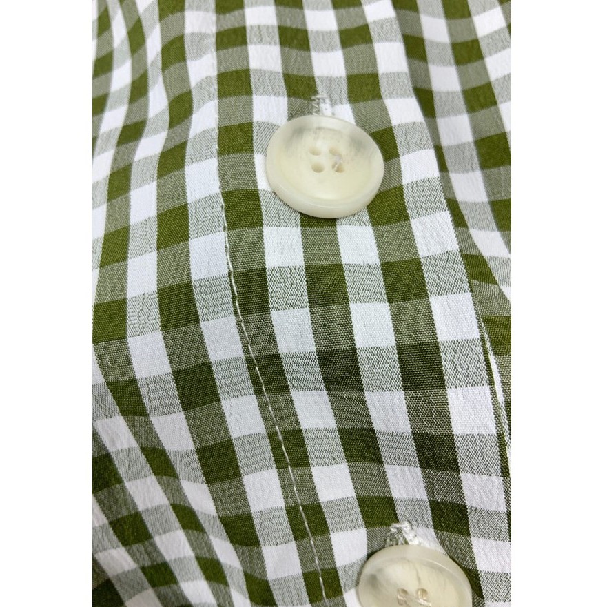 Đầm maxi caro tay ngắn khoét eo cài nút sau, phù hợp dạo phố, đi chơi, đi sinh nhật chụp hình kỷ yếu