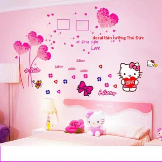 decal dán tường combo