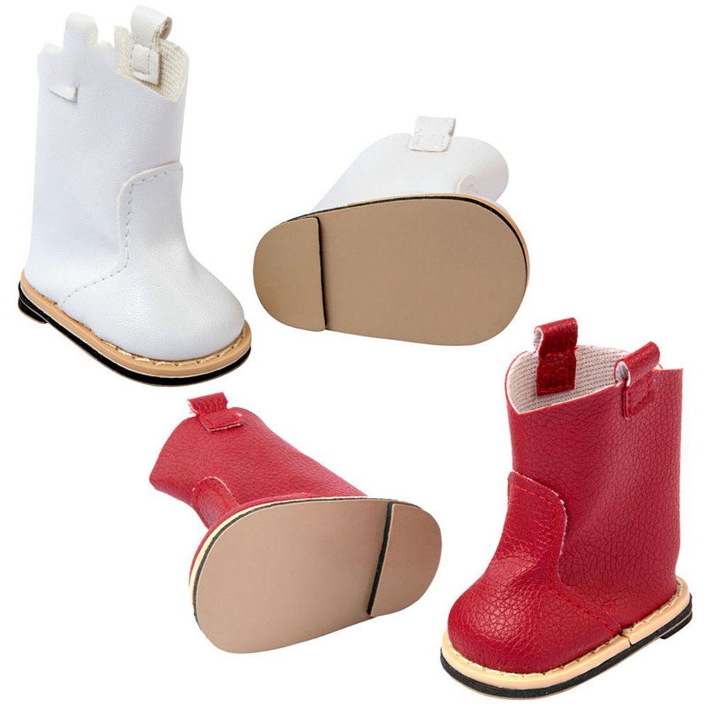 Giày Búp Bê Da PU Phối Hoa Xinh Xắn 5 Màu Tự Chọn Cho Búp Bê 18Inch