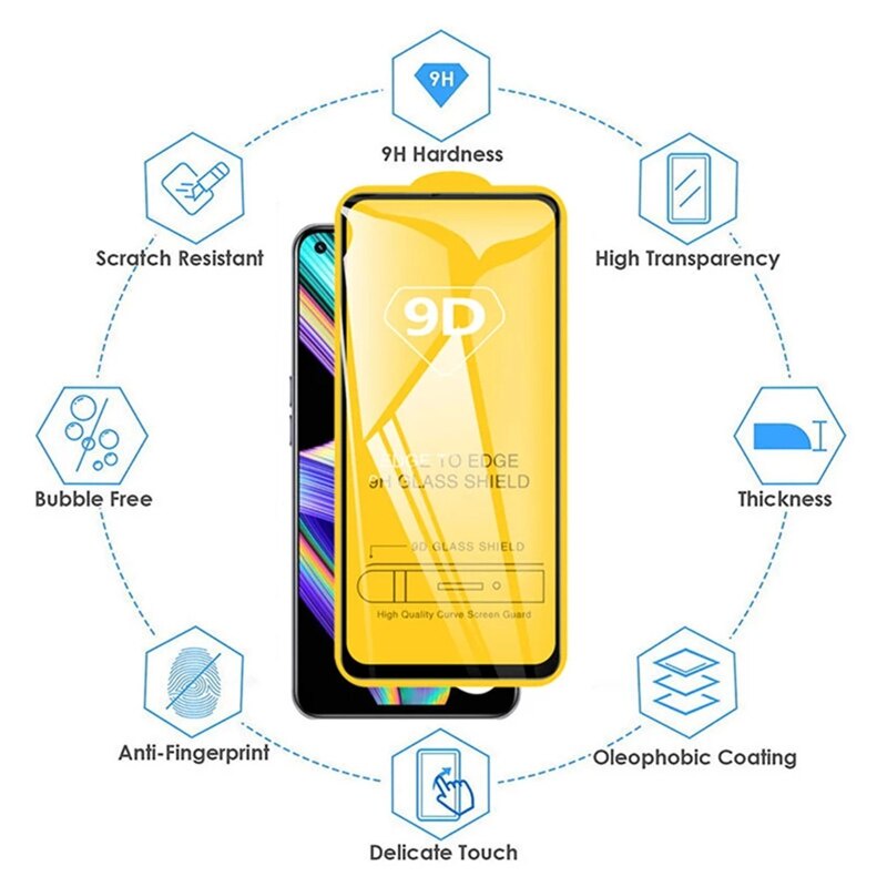 Kính cường lực bảo vệ toàn màn hình chuyên dụng cho OPPO Reno 8T 8 5G 8Z 7Z 7 SE 6 6z 5 4 3 2Z 2F 10X