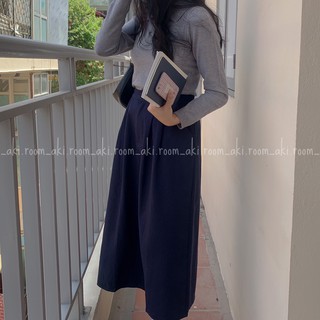 Áo len trơn cổ bẻ dài tay chất mỏng mịn