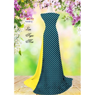 Vải áo dài chấm bi