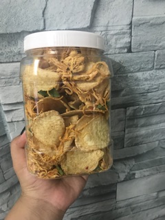 Khoai lang lắc khô gà
