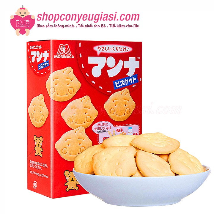 Bánh Quy Dinh Dưỡng Morinaga Bổ Sung Canxi Và Sắt 86g - Date 02/2021