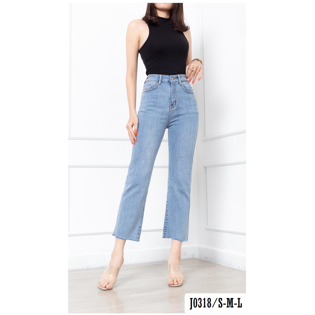 Quần Jean Nữ Ống Suông Đẹp Thời Trang J0318