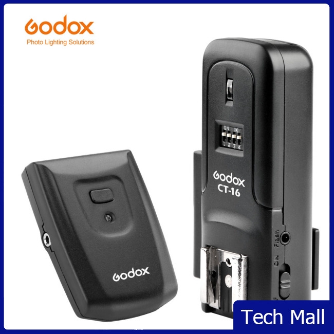 Godox CT-16 16 Channels Wireless Radio Flash Trigger Transmitter + Receiver Set for Canon Nikon