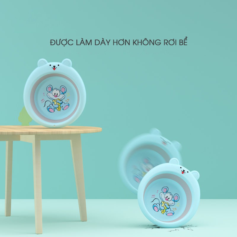 Thau rửa xếp gọn lớn dành cho bé - Nhiều màu (Đường kính 33cm) YE-006