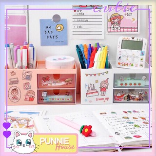 (SẴN HỒNG)💕 KHAY NHỰA 🎀[𝗧𝗔̣̆𝗡𝗚 𝗦𝗧𝗜𝗖𝗞𝗘𝗥]🎀 NHIỀU NGĂN CÓ HỘC ĐỰNG BÚT, DỤNG CỤ HỌC TẬP, MỸ PHẨM