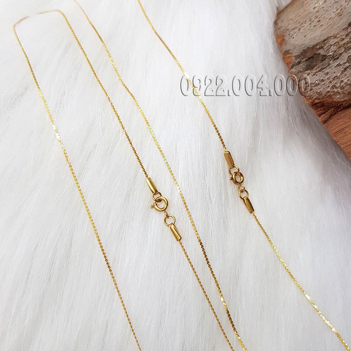 Dây chuyền nam nữ cỡ rất nhỏ bảng dẹp DZ1510.