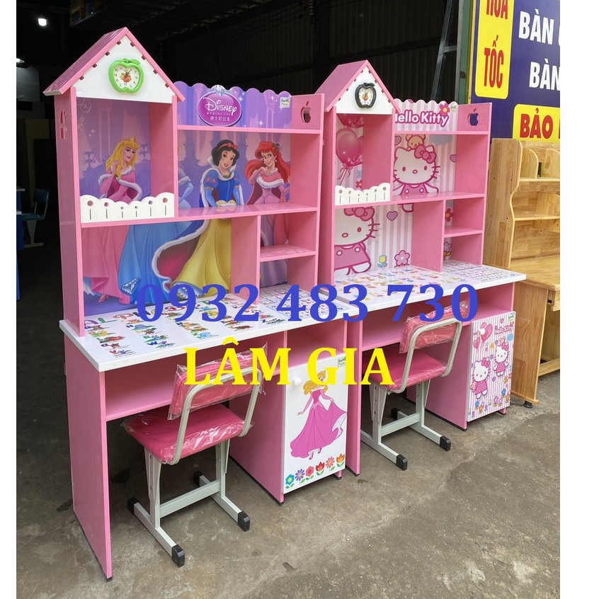 Bàn học sinh nhựa Đài Loan 3D kèm ghế ngồi rộng 1m kitty siêu đẹp | BigBuy360 - bigbuy360.vn