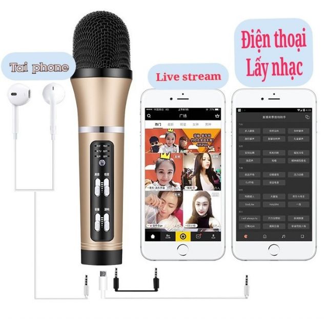 Mic hát livestream c25