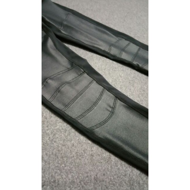 Quần legging moto biker tập gym yoga 90 Degree giả da