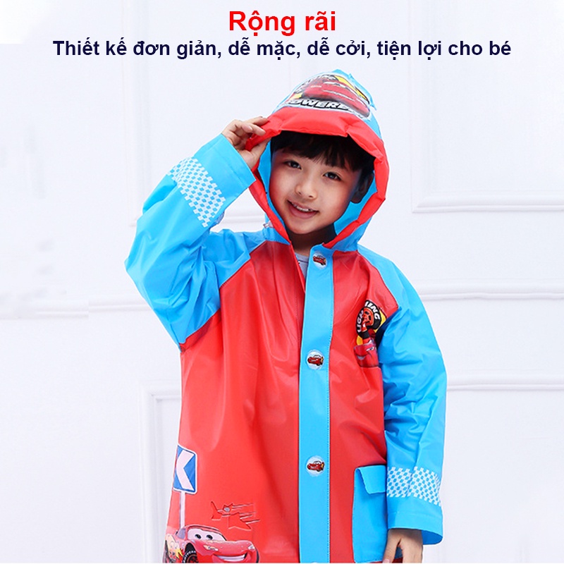 Áo mưa trẻ em, Áo mưa cho bé hoạt hình Elsa &amp; Peppa đáng yêu cho bé 4-10 tuổi Baby-S – SAM004