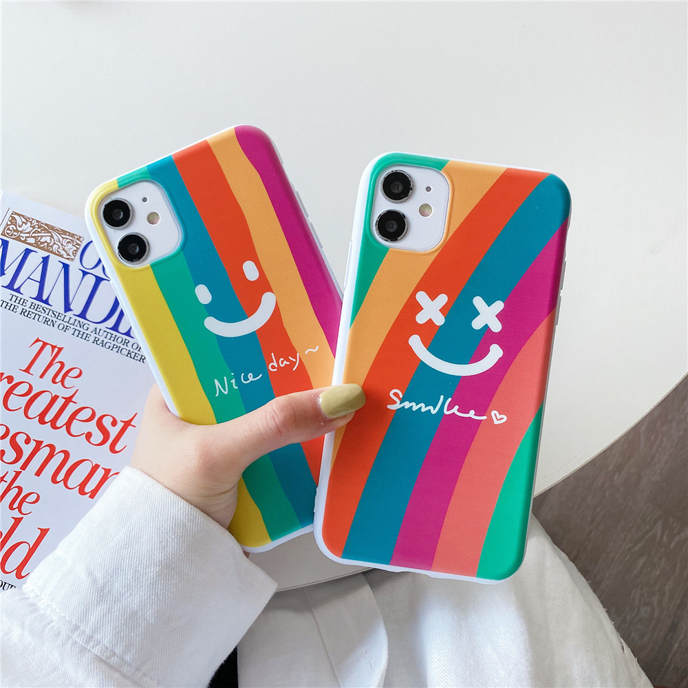 Ốp Điện Thoại Silicon Màu Kẹo Hình Cầu Vồng Cho Iphone 12 11 Pro Max Xs Max Xr 8 Plus 7 Plus 6 6s Plus 5 5s Se 2020 | BigBuy360 - bigbuy360.vn
