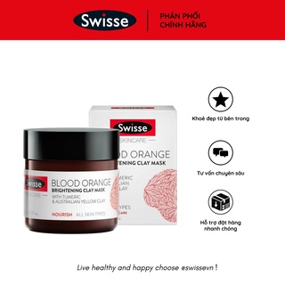 MẶT NẠ SWISSE BLOOD ORANGE BRIGHTENING CLAY MASK