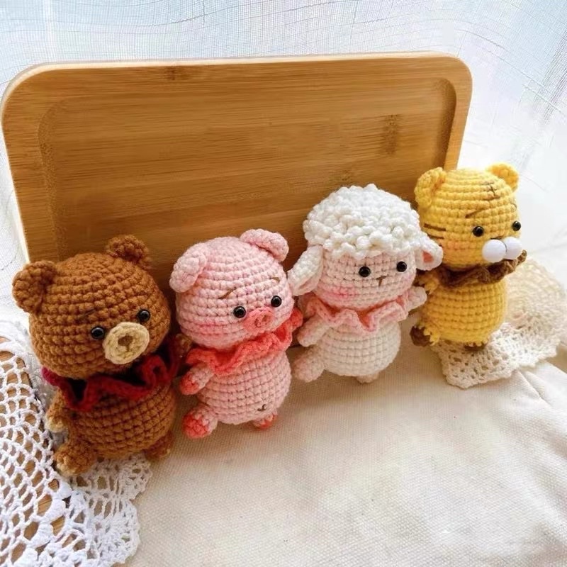DIY Gói Nguyên Liệu Móc Len Thú Khiêu Vũ  - Quà Tặng Handmade Tự Làm Trang Trí Móc Khoá [Có hướng dẫn]