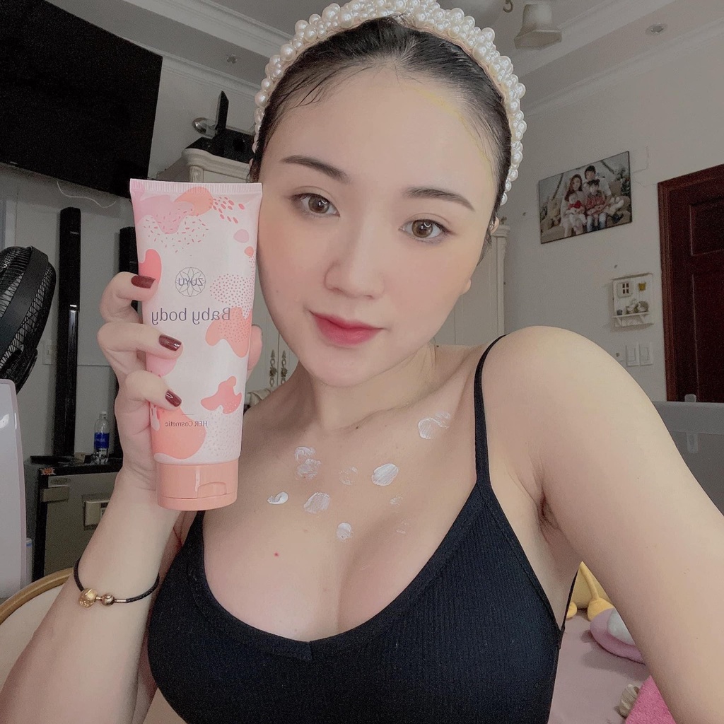 Kem Baby Body ZuYu Dưỡng Trắng Da Dưỡng Ẩm Toàn Thân Dạng Tuýp 250ml