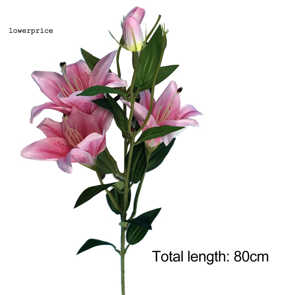 Cành Hoa Lily Giả Thân Thiện Với Môi Trường Dùng Trang Trí
