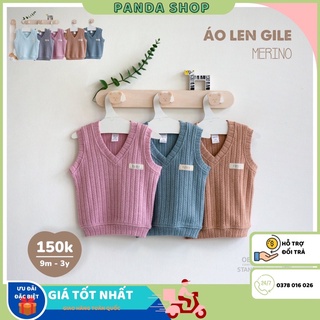 Hrnee áo len gile merino đủ mầu size từ 9-3y