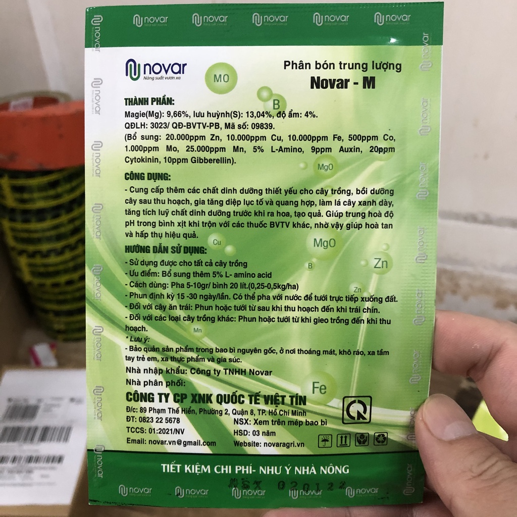 Phân bón siêu dinh dưỡng giúp ra rễ, vọt đọt, to chồi, xanh lá, ra bông, mập hoa, đậu trái nhiều, chắc hạt lớn củ 10g