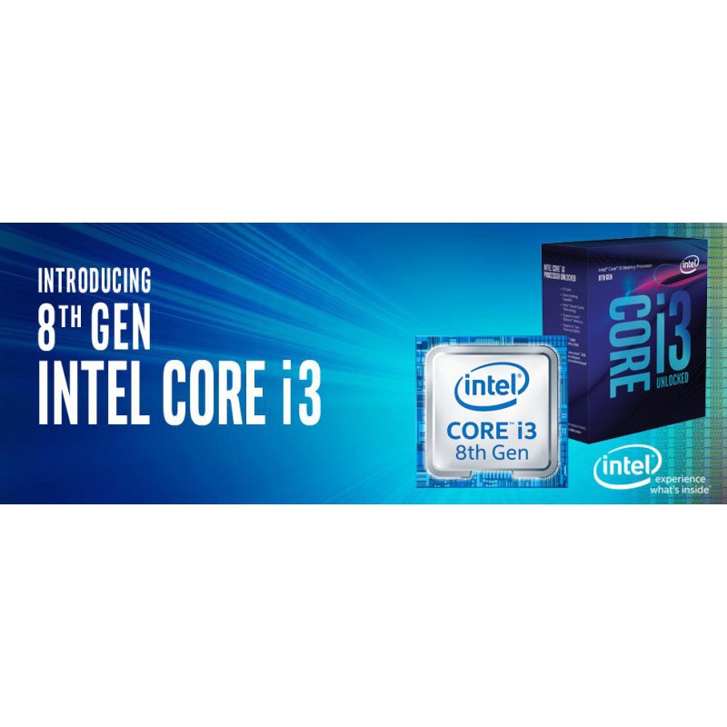 CPU Intel Core i3-8100 (3.6GHz,4 nhân,4 luồng,6MB Cache,65W) - Socket Intel LGA 1151-v2 95