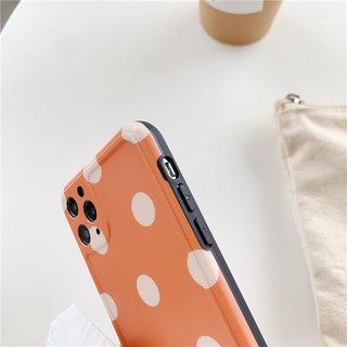 Ốp Lưng Silicon IMD Bảo Vệ Camera Polka Dots