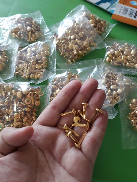 20 Ghim cánh phượng/ đinh cánh phượng/ Ghim bẻ/ghim xoay/ chốt đầu tròn làm học liệu