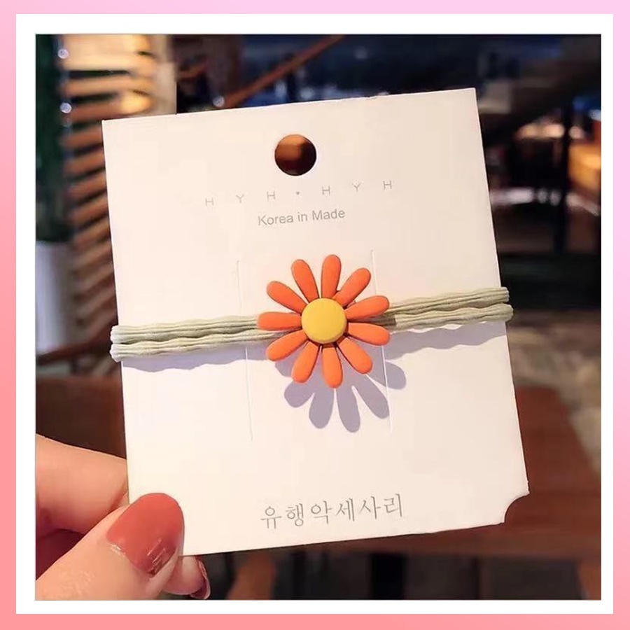 Set 10 dây buộc tóc hoa cúc nhí Hàn Quốc HOT TREND dây chun đôi cực bền co giãn thoải mái đủ màu sắc DAY01