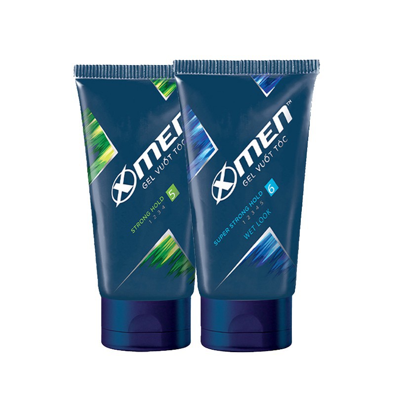 X Men -   Combo Gel Vuốt Tóc X-Men Siêu Cứng & Bóng Tóc 150g +Gel Vuốt Tóc X-Men Cứng Tóc 150g Đại Lí Sỉ